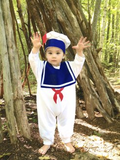 Marshmallow Man Childrens Costume - Stay Puft Warm Version