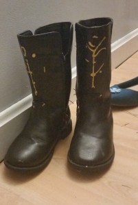 Frozen Anna Boots After Tantrum