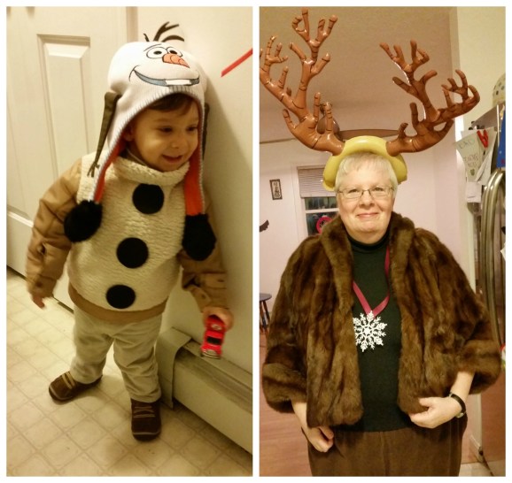 How to DIY your own Frozen Costumes for a Family - Olaf and Sven